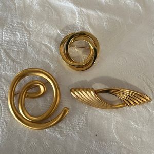 Vintage Gold Colored Pins